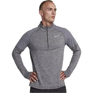 Nike Men's Half Zip Element Running Top , Dark Grey/Heather, Size XX-Large
